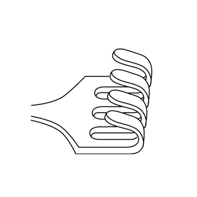 Гачок; 4 зубчики; тупий; широкий згин; 16,5см. Tontarra Medizintechnik GmbH